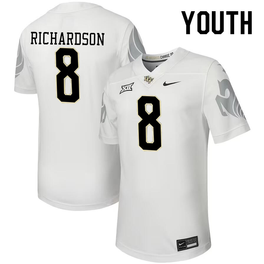 Youth #8 Bredell Richardson UCF Knights Big 12 Conference College Football Jerseys Stitched-Black